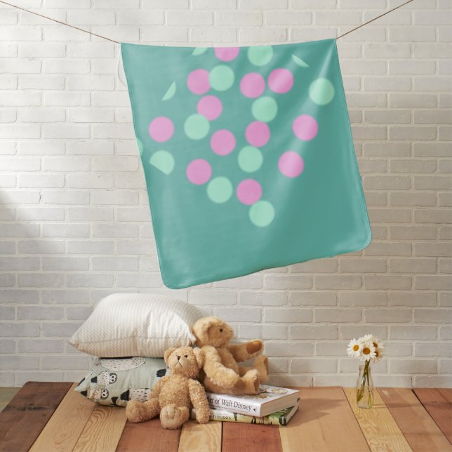 Simple elegant custom logo here company          baby blanket (In Situ)