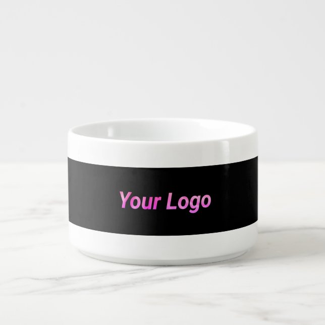 Simple elegant custom logo here company   bowl (Center)