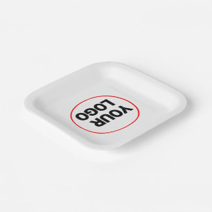 Simple elegant custom logo here company bowl pap paper plates