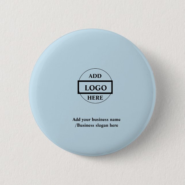 Simple elegant custom logo here company    button (Front)