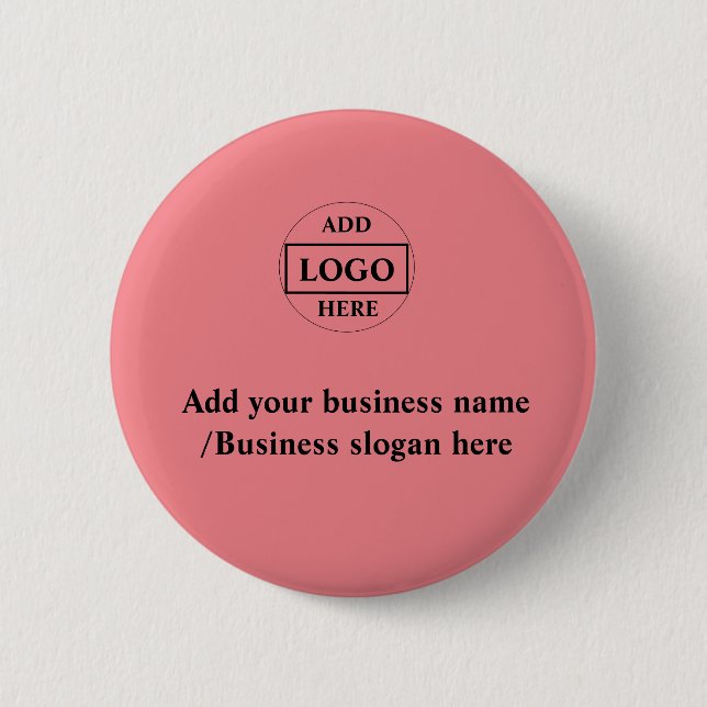 Simple elegant custom logo here company     button (Front)