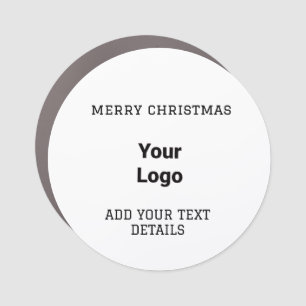 Simple elegant custom logo here company    car mag magnet