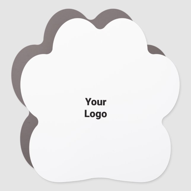 Simple elegant custom logo here company    car mag magnet (Front)