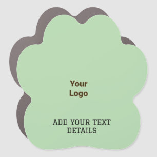 Simple elegant custom logo here company car mag magnet