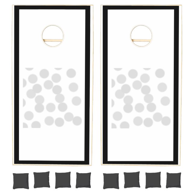 Simple elegant custom logo here company     cornhole set (Set)
