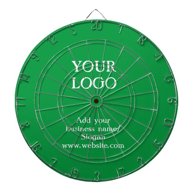 Simple elegant custom logo here company easter gre dart board (Front)