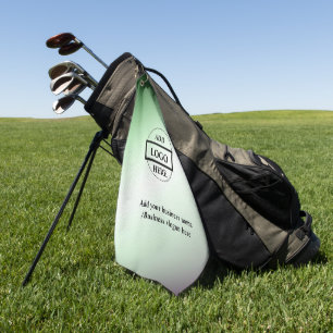 Simple elegant custom logo here company golf tow towel