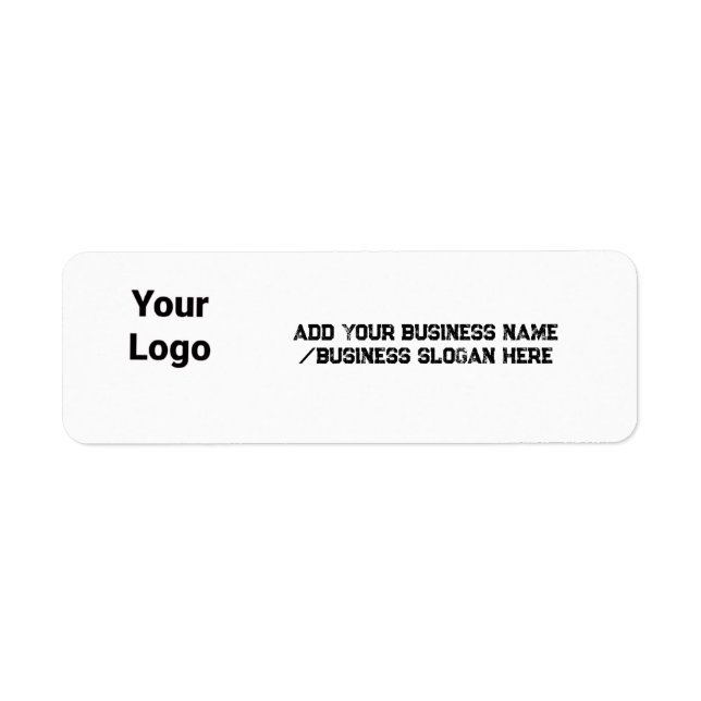 Simple elegant custom logo here company    label (Front)