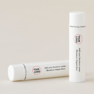Simple elegant custom logo here company lip bal balm