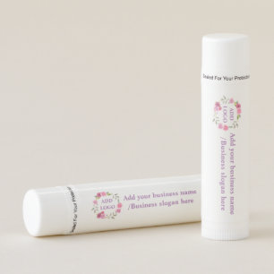 Simple elegant custom logo here company lip bal balm