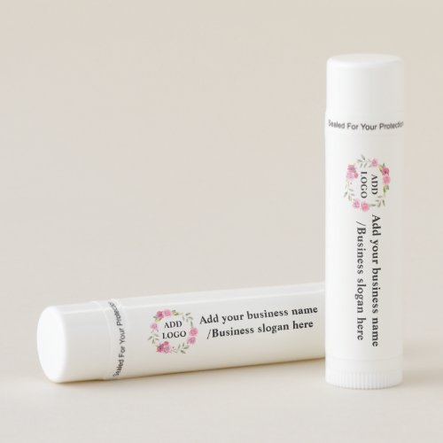 Simple elegant custom logo here company    lip balm