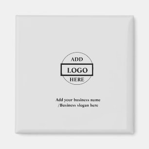 Simple elegant custom logo here company magnet