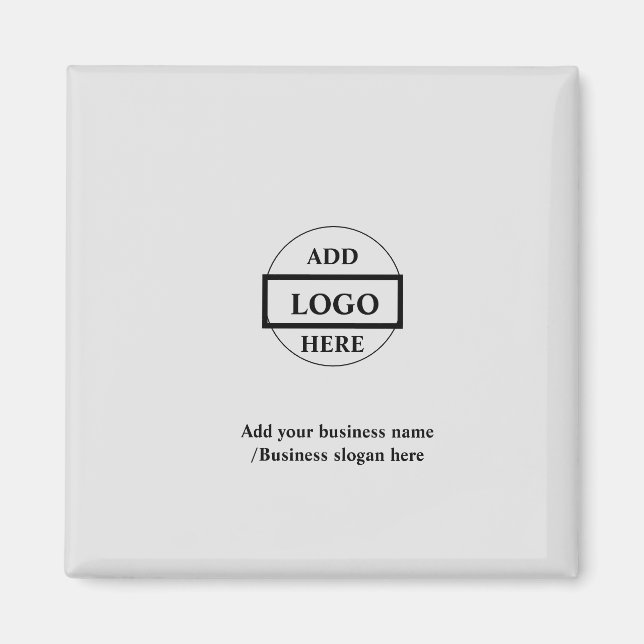 Simple elegant custom logo here company   magnet (Front)
