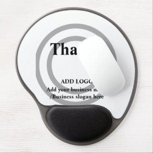 Simple elegant custom logo here company mouse gel mouse pad