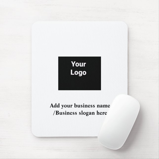 Simple elegant custom logo here company     mouse  pad (With Mouse)