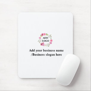 Simple elegant custom logo here company     mouse pad