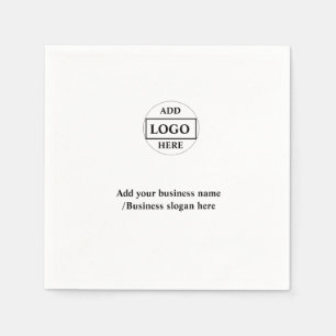 Simple elegant custom logo here company       napk napkins