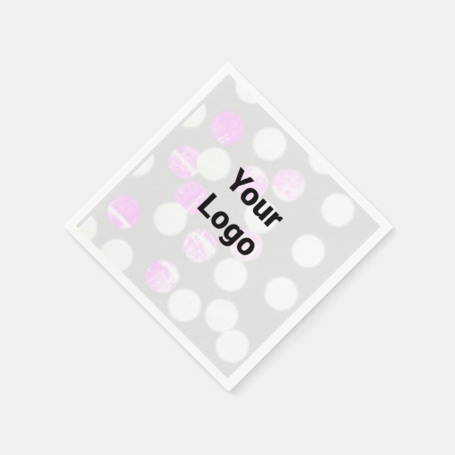 Simple elegant custom logo here company       napkins (Corner)