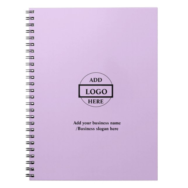 Simple elegant custom logo here company    notebook (Front)