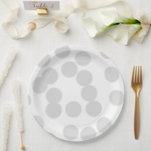 Simple elegant custom logo here company paper plates