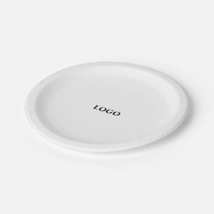 Simple elegant custom logo here company      paper plates