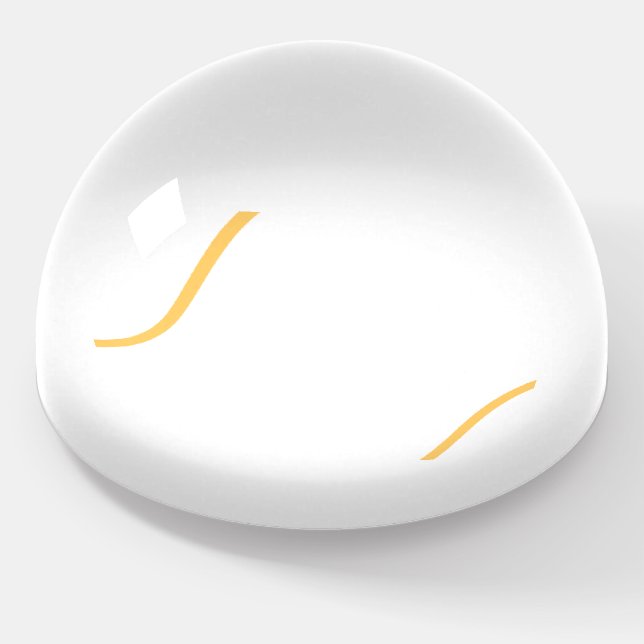 Simple elegant custom logo here company        paperweight (Angled)