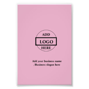 Simple elegant custom logo here company    photo print