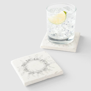 Simple elegant custom logo here company        stone coaster