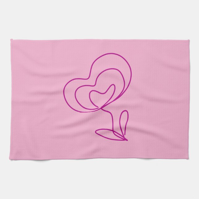 Simple elegant custom logo here company          t kitchen towel (Horizontal)