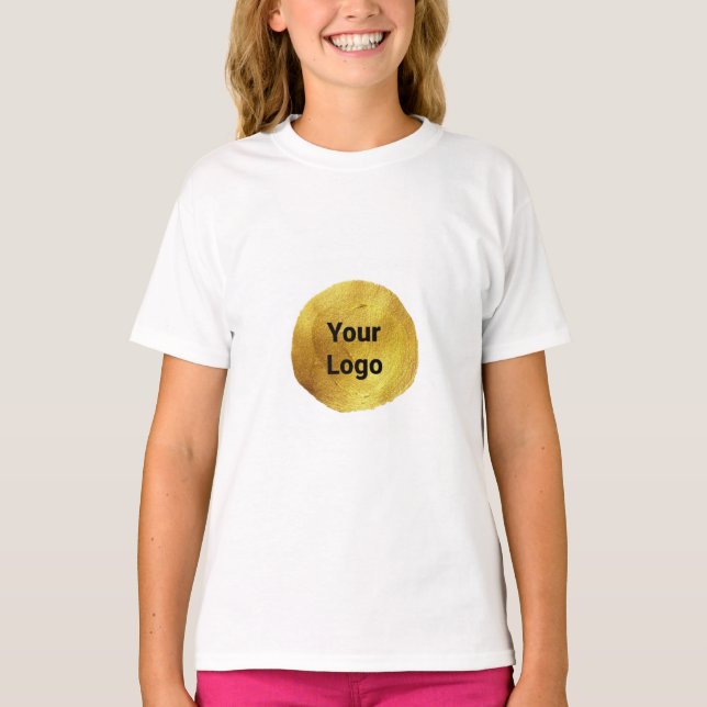 Simple elegant custom logo here company          T T-Shirt (Front)