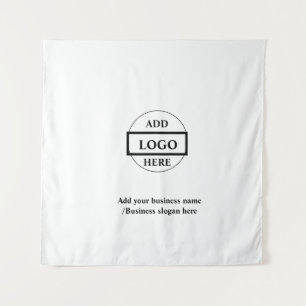Simple elegant custom logo here company tapestry