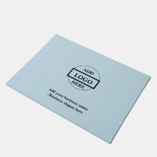 Simple elegant custom logo here company tt doormat