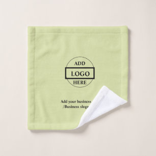 Simple elegant custom logo here company wash cloth