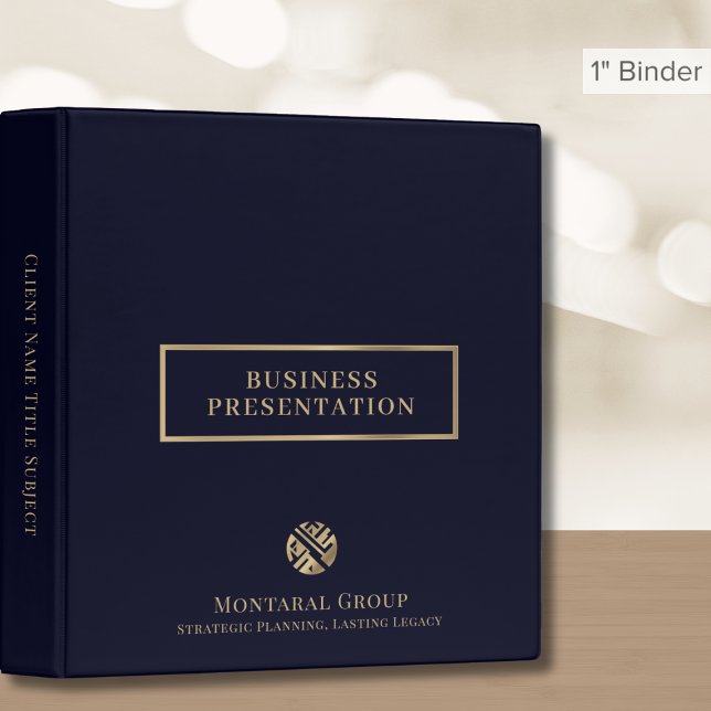 Simple Elegant Custom Logo Presentation Binder (Creator Uploaded)