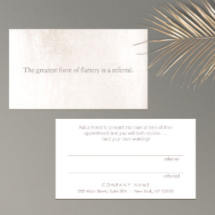 Simple Elegant Customer Loyalty Referral Card