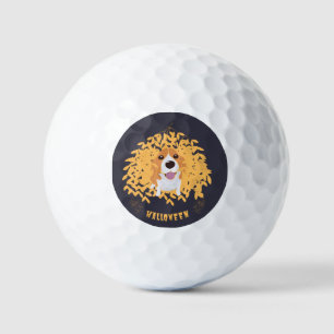 Simple Elegant Cute my dog and halloween Golf Balls