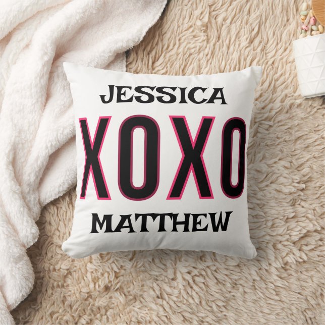 simple elegant cute valentine, Sweet for couple  Throw Pillow (Blanket)