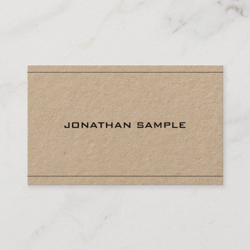 Simple Elegant Design Professional Plain Luxury Business Card