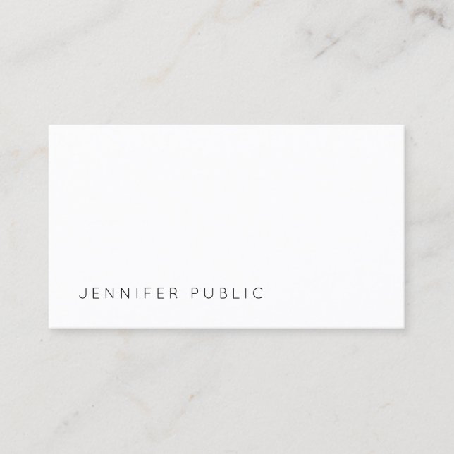 Simple Elegant Design Professional Template Modern Business Card (Front)