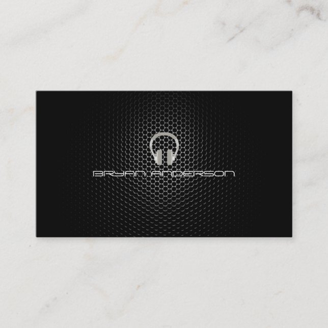 Simple & Elegant DJ Business Card (Front)