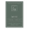 SIMPLE ELEGANT DUSKY GREEN LOGO BORDER CANDLE