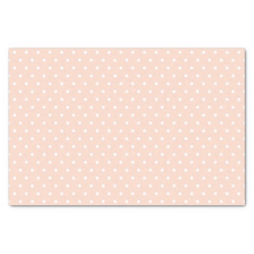 Simple Elegant Dusty Rose Pink with Polka Dots Tissue Paper