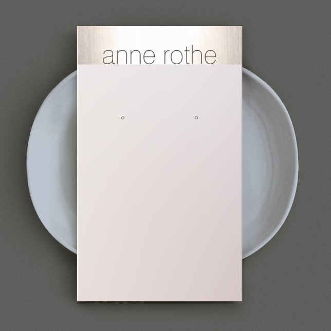 Simple Elegant Earring  Display Holder Business Card (Creator Uploaded)