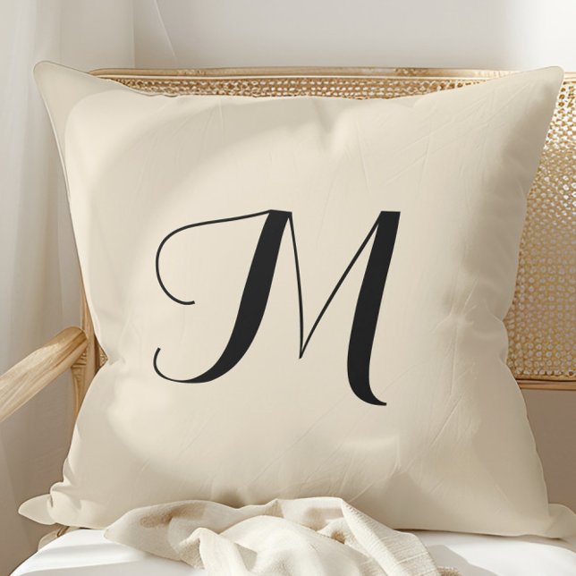 Simple Elegant Ecru Throw Pillow (Creator Uploaded)