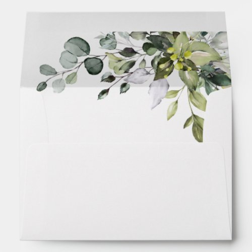 Simple Elegant Eucalyptus  Envelope