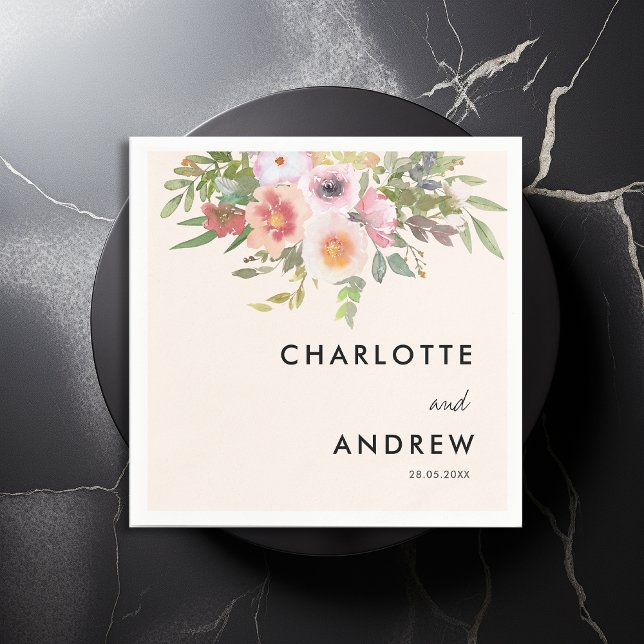 Simple, elegant eucalyptus, flowers  napkins (Creator Uploaded)