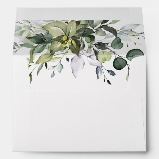 Simple Elegant Eucalyptus for 5x7 card Envelope