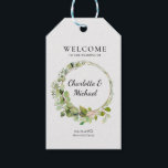 Simple, elegant eucalyptus | Wedding Welcome  Gift Tags<br><div class="desc">Simple,  elegant eucalyptus | Wedding Welcome Design.  Enter your data,  you can choose font,  position,  etc. individually by "further personalize".
 I show you,  in a simple video,  how to edit your product on Zazzle. Change the background color,  font or size,  and more. https://www.youtube.com/watch?v=hL5uyTbU5o0</div>