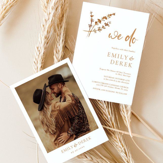 Simple Elegant Fall Wedding Invitation (Creator Uploaded)