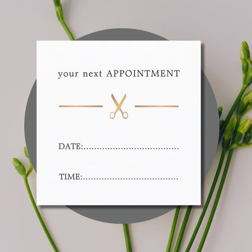 Simple Elegant Faux Gold White Hair Appointment